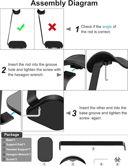 VICHYIE Headphone Stand for AirPods Max, Headset Holder - Image 7