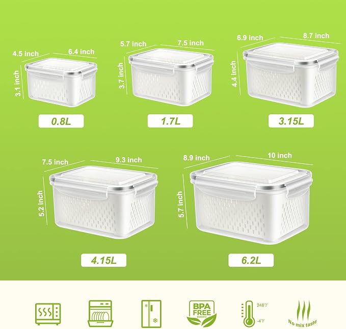 10 PS Fridge Food Storage Container - Image 3