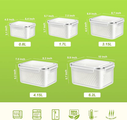 10 PS Fridge Food Storage Container - Image 3