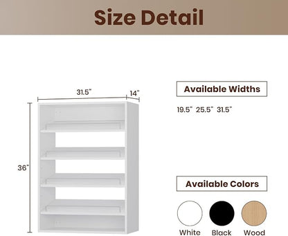 ROOMTEC 31.5" Shoe Shelf Short Tower Closet Unit, Modular Closet System - Image 2