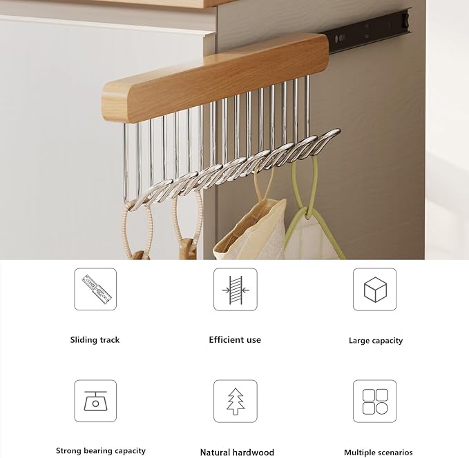 12 inch valet rods for closets, extendable and pull-out wardrobe pole for - Image 7