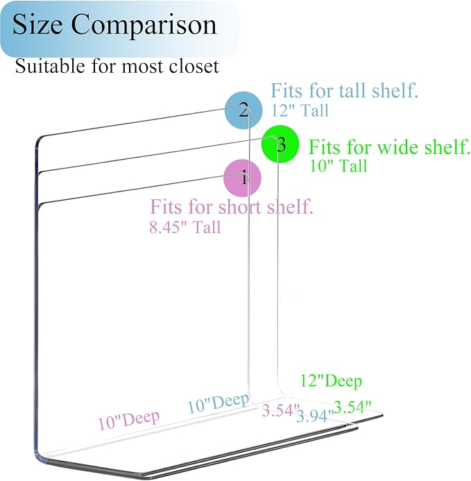 Shelf Dividers for Closet Organization - Image 2