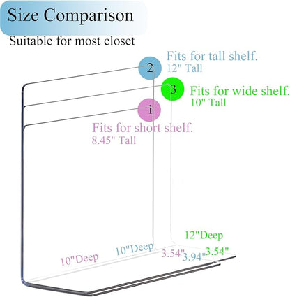 Shelf Dividers for Closet Organization - Image 2