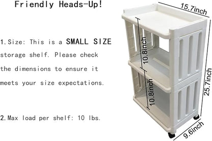 Rolling Storage Utility Cart Slim Organizer Shelf - Image 4