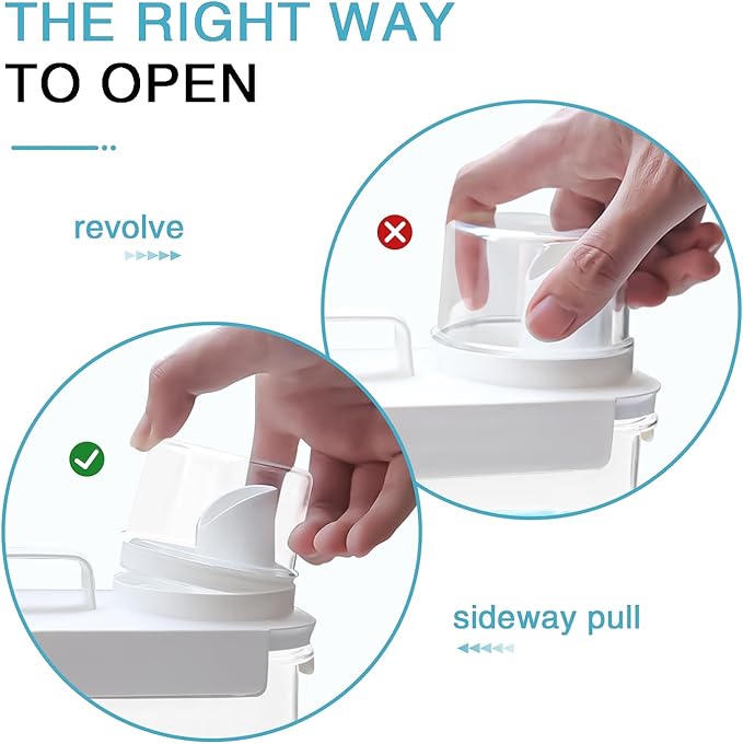 2 Pack Laundry Detergent Dispenser, 61oz Detergent Dispenser, Refluxable - Image 3