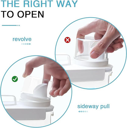 2 Pack Laundry Detergent Dispenser, 98oz Detergent Dispenser, Refluxable - Image 3