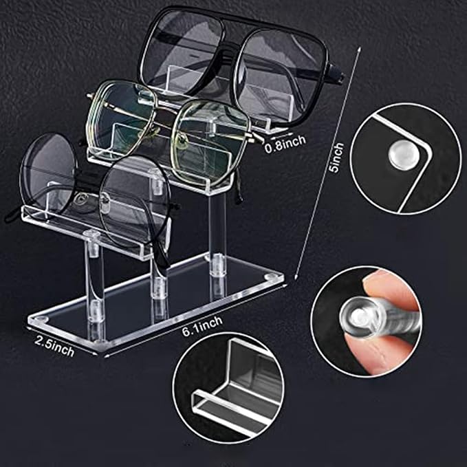 Set Of Two 3 Tier Acrylic Sunglasses Display Stands - Image 6