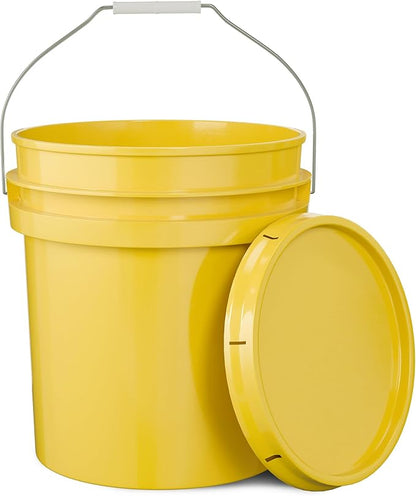 5-Gallon Yellow Bucket Pail Container by EconoHome