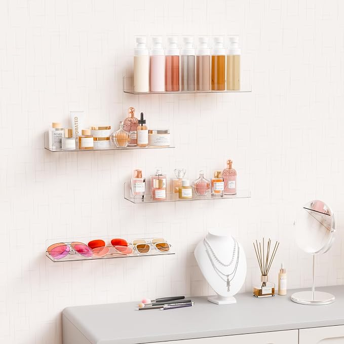 Yieach 4 Pack 15" Acrylic Shelves - Image 7