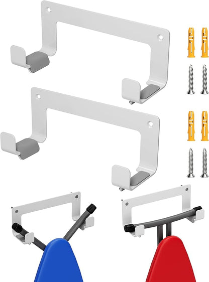 2PC Ironing Board Hanger Wall Mount Stainless Steel, Y T Leg Ironing Board by MUSVOH