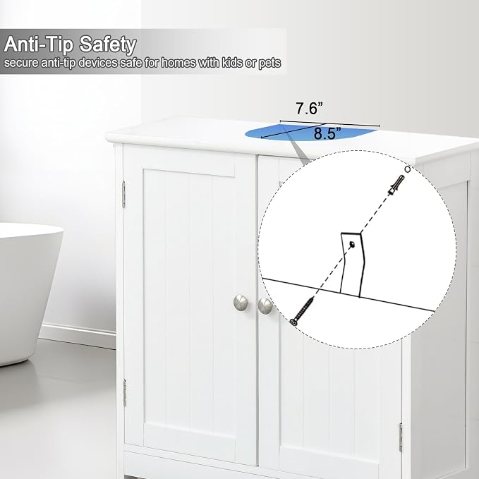 Pedestal Sink Storage Cabinet, Under Sink Cabinet - Image 6