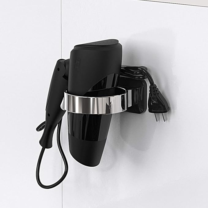 Hair Dryer Holder, Bathroom Cabinet Door Blow Dryer Stand, Blow Dryer Holders - Image 5