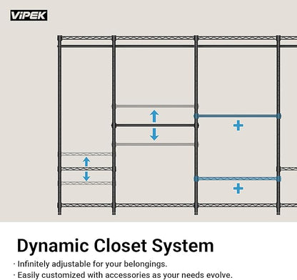 VIPEK V5 Medium Portable Closet Wardrobe Heavy Duty Clothes Rack, Freestanding - Image 7