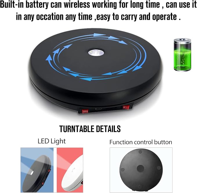 JAYEGT Motorized Rotating Display Stand - Image 4