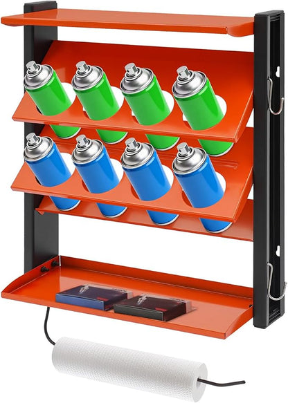 Spray Can Holder, Spray Paint Can Holder Wall Mount, Paint Can Storage Rack by Unknown