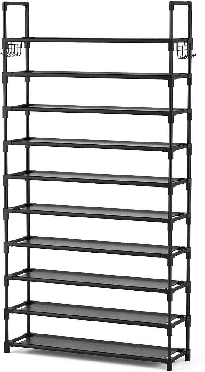 VTRIN 10 Tier Shoe Rack Tall Large Capacity Wide Shoe Organizer - Image 9