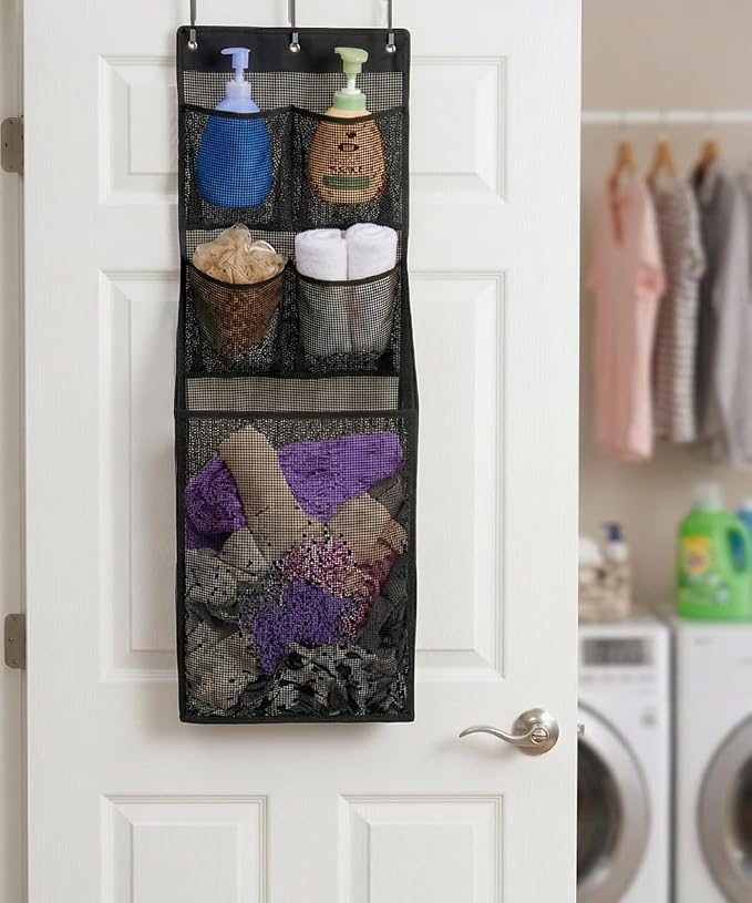 ALYER Multifunctional Over The Door Laundry Basket, Behind The Door Storage - Image 6