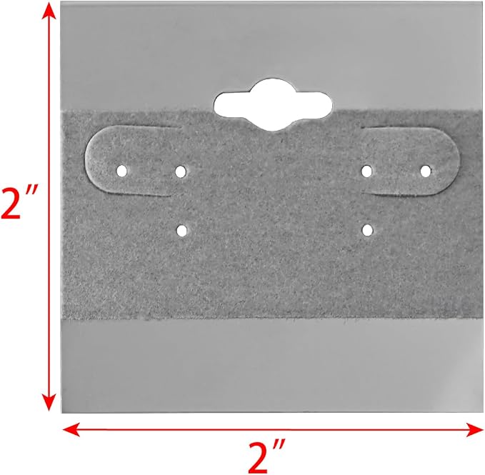 MOOCA Plain 2 x 2 in Gray Hanging Earring Card Holder - Image 2