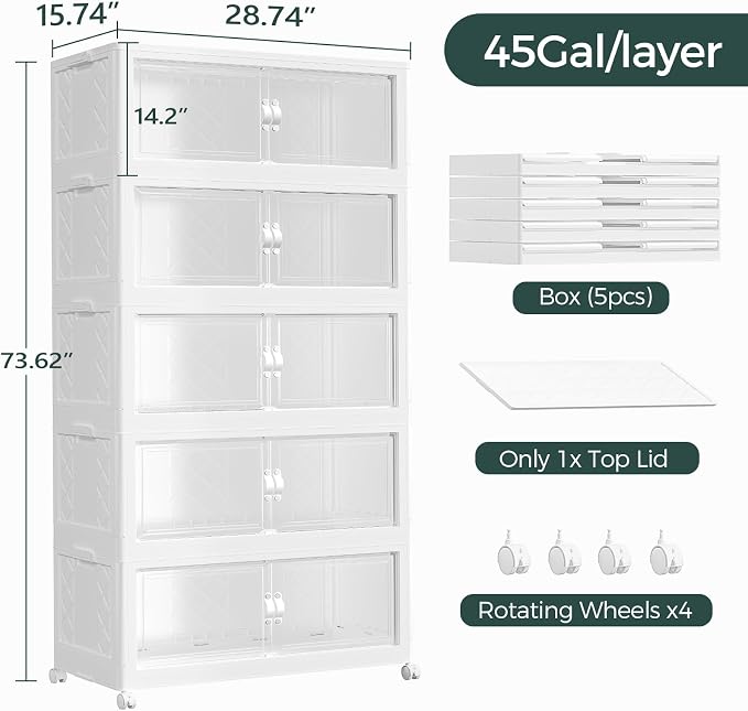 900QT Extra Large Stackable Storage Bins - Image 2