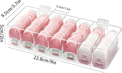 Clear Acrylic Makeup Organizers, 7-Section Bathroom Organizer - Image 2