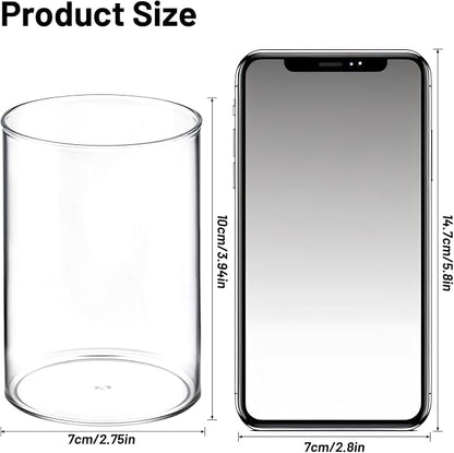 2 Pcs Pen Holder Acrylic Cylinder Container Stylish Clear Acrylic Desk - Image 2
