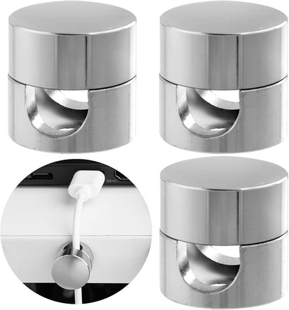 3 Sets Charger Holders for Cords, Adhesive Metal Cord Clips, Cable Management by Unknown