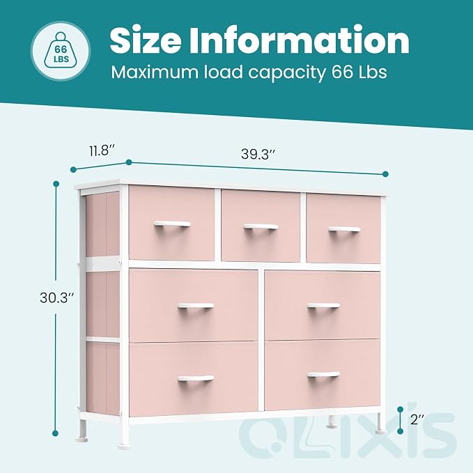 OLIXIS 7 Drawer Closet Organizer, Storage Tower - Image 4