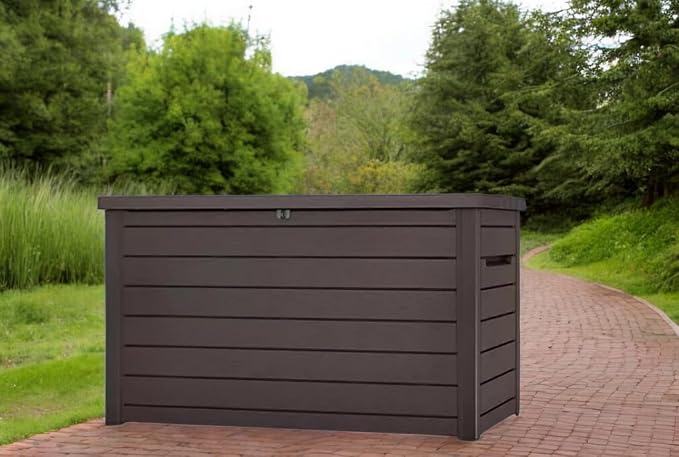 Outdoor Storage Box with Lockable Lid - Image 3