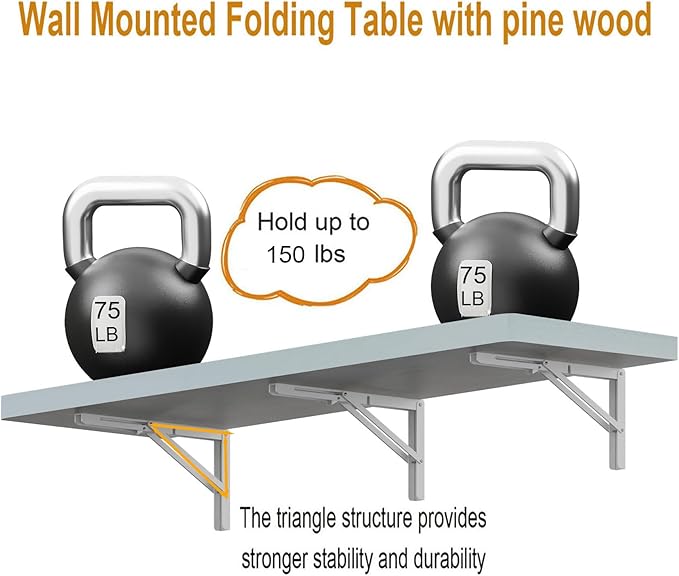 IAE Wall Mounted Folding Table - Image 6