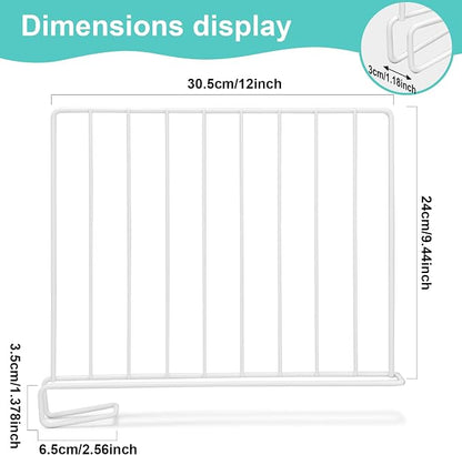 Shelf Dividers for Closet Organization, 8 Pack Metal Closet Shelf Dividers - Image 7
