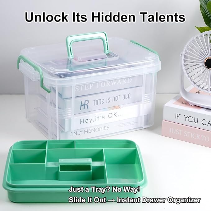 HEY FOLY 15qt Clear Medicine Organizer Storage Box - Image 5