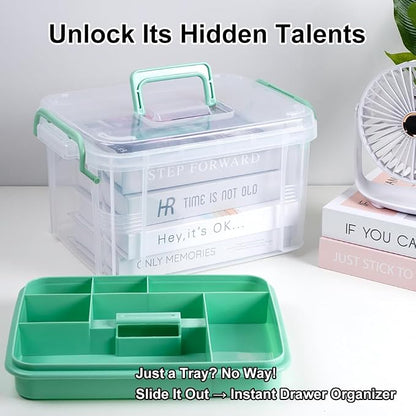 HEY FOLY 15qt Clear Medicine Organizer Storage Box - Image 5