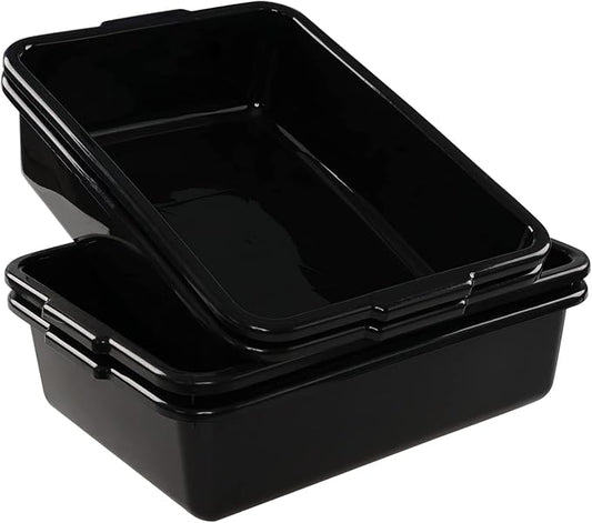 Gloreen 4 Pack Bus Box Commercial, 13 L Dirty Dish Bin Utility Tub by Gloreen