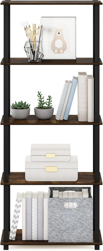 Furinno Turn-S-Tube 5-Tier Multipurpose Shelf Display Rack - Image 6