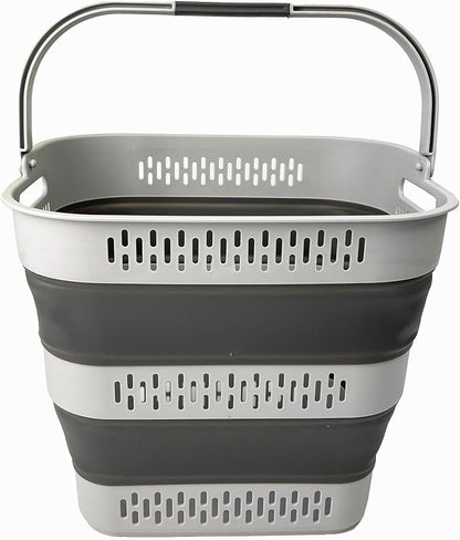 SAMMART 40L Collapsible Plastic Laundry Basket - Image 3