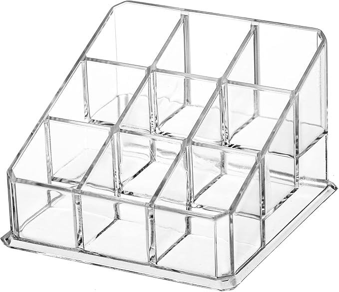 Foraineam 6 Pack Lipstick Holder Organizer, 9 Spaces Clear Lip Stick Storage - Image 8