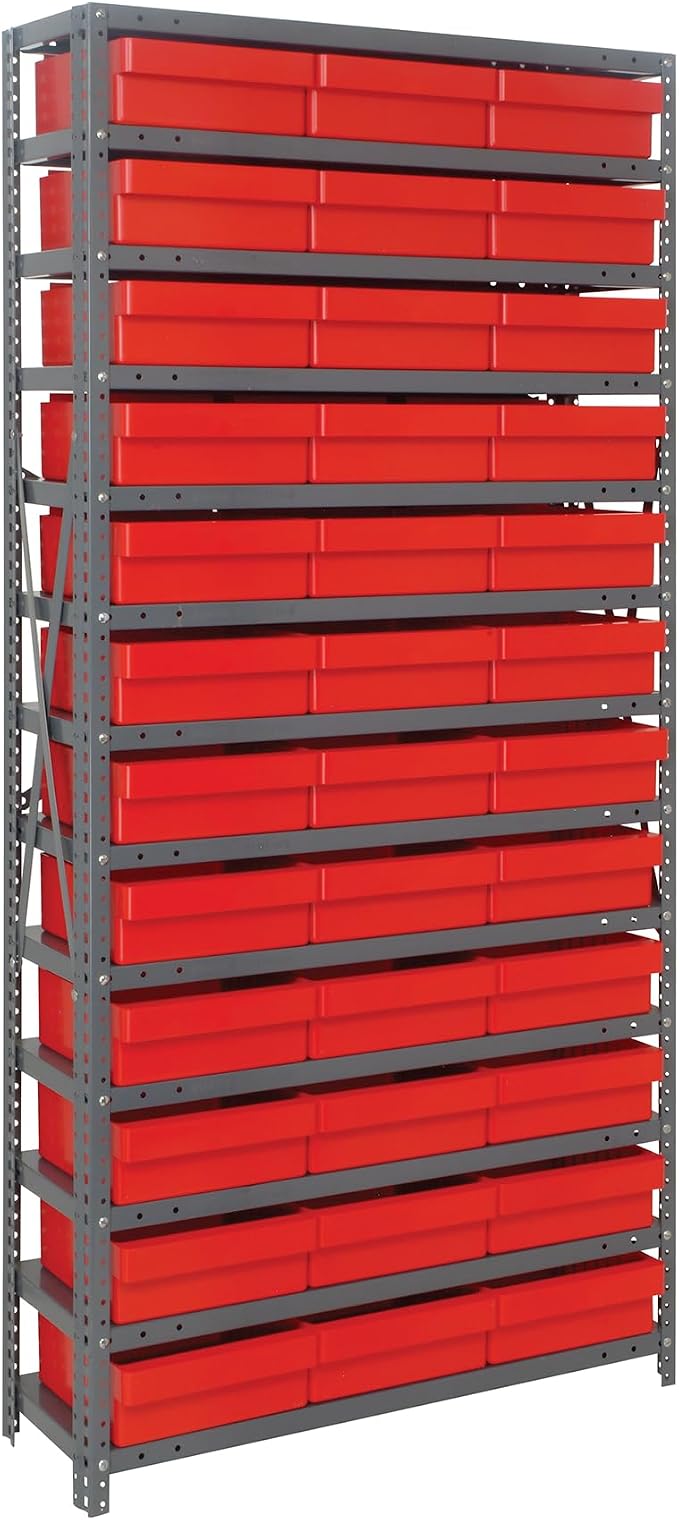Quantum Storage Systems 1275-801RD Solid Heavy Duty 13 Shelves 36 Super Tuff by QuantumStorageSystems