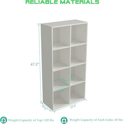 8-Cube Storage Shelf Bookcase - Image 3
