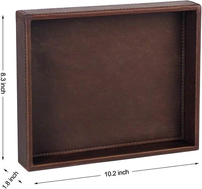 HofferRuffer Decorative Vanity Tray, Desktop Storage Organizer, Catchall Tray - Image 7