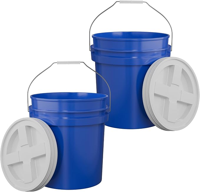5-Gallon Dark Blue Bucket Pail by EconoHome