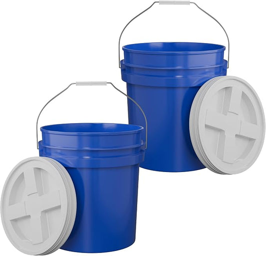 5-Gallon Dark Blue Bucket Pail by EconoHome