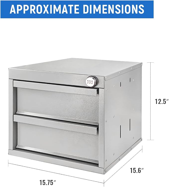 AA Products Model DW-1650 2 Tiers Drawer Cabinet - Image 2