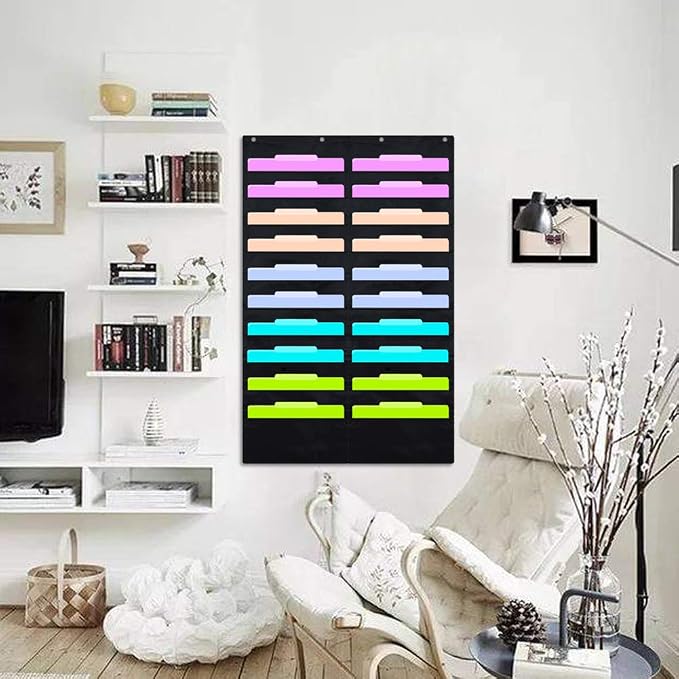 Eamay Hanging File Folder Organizer Wall Mounted - Image 2