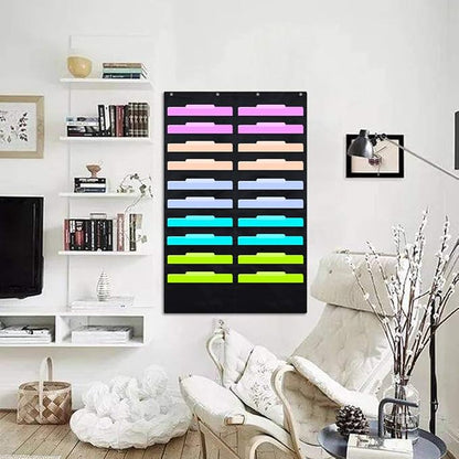 Eamay Hanging File Folder Organizer Wall Mounted - Image 2