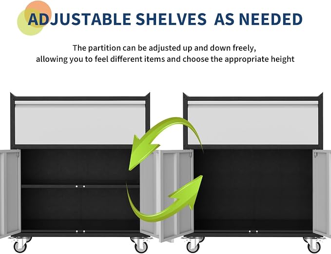 Heavy Duty Metal Garage Storage Cabinet - Image 8