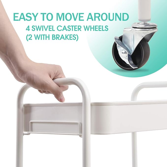 TOOLF 3-Tier Rolling Cart - Image 3