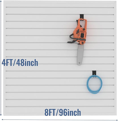 Slatwall Panel Garage Organizer PVC Slatwall Heavy Duty Wall Mounted Rack - Image 3
