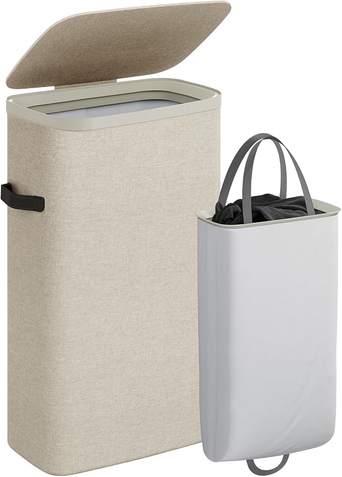 CASAMAYA Laundry Basket with Lid, Laundry Hamper 100L, collapsible Laundry by Unknown