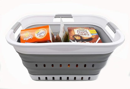 SAMMART Set of 2-30L Collapsible Plastic Laundry Basket - Image 8