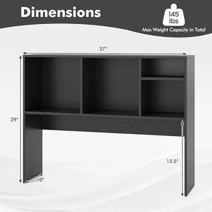 Tangkula Desktop Bookshelf, Countertop Storage Hutch - Image 3